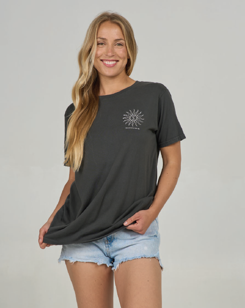 Salty Crew Zodiac Boyfriend Tee - charcoal