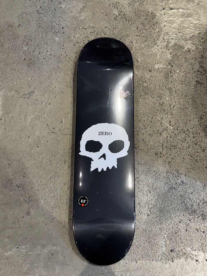 ZERO Team Single Skull Deck Black 8,0