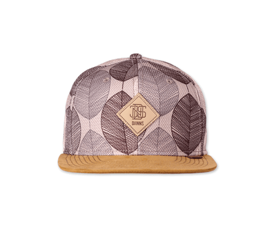Djinns 6 Panel Snapback Cap Mod Leaf Beige Brown