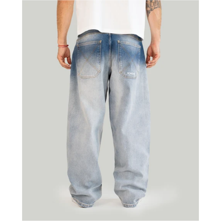 Homeboy MONSTER Fading Baggy Jeans Denim - Vintage Blue