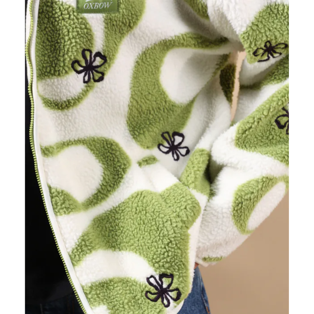 Oxbow Polar fleece WARPY - Green Juice