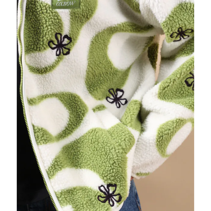 Oxbow Polar fleece WARPY - Green Juice