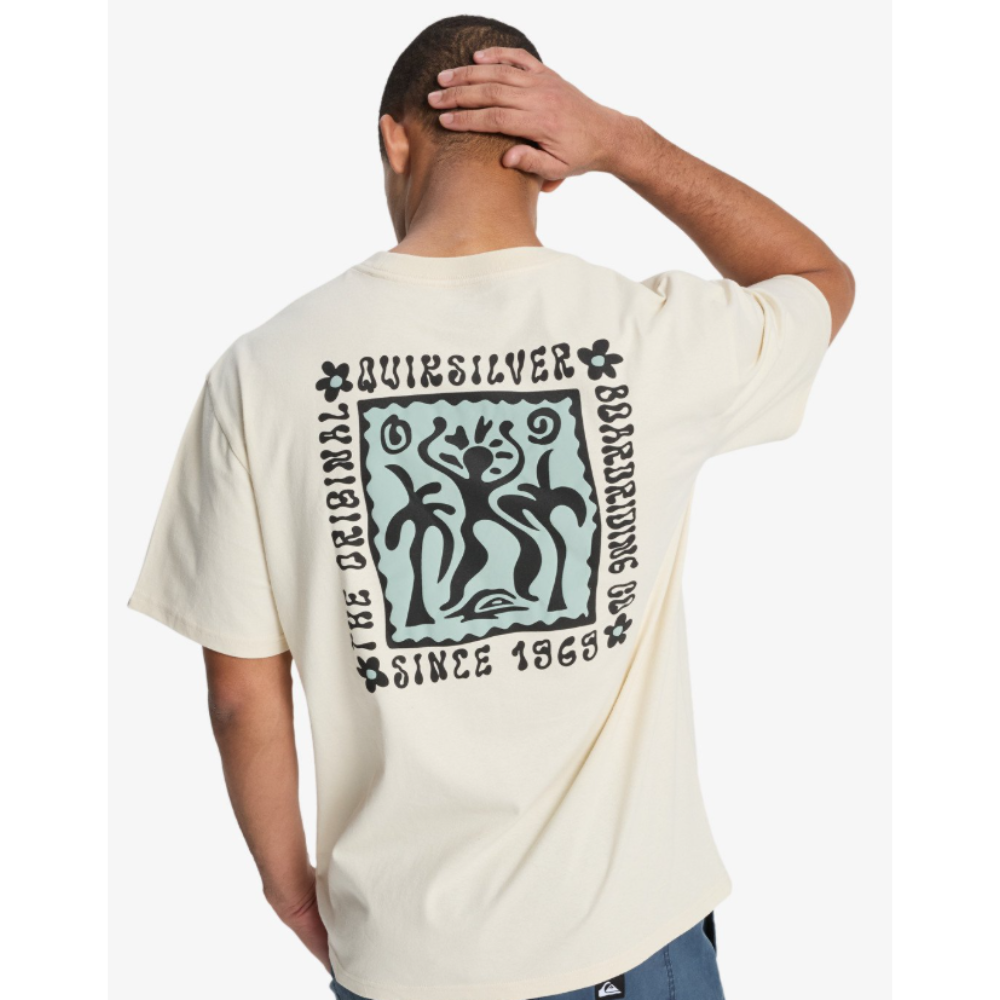 Quicksilver Serenity Splash - T-Shirt für Männer - WBS0 Bone White