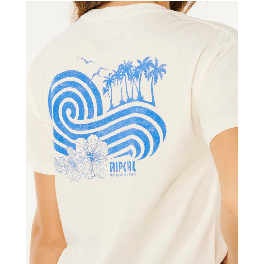 Ripcurl T-Shirt Ocean Break Relaxed - Bone