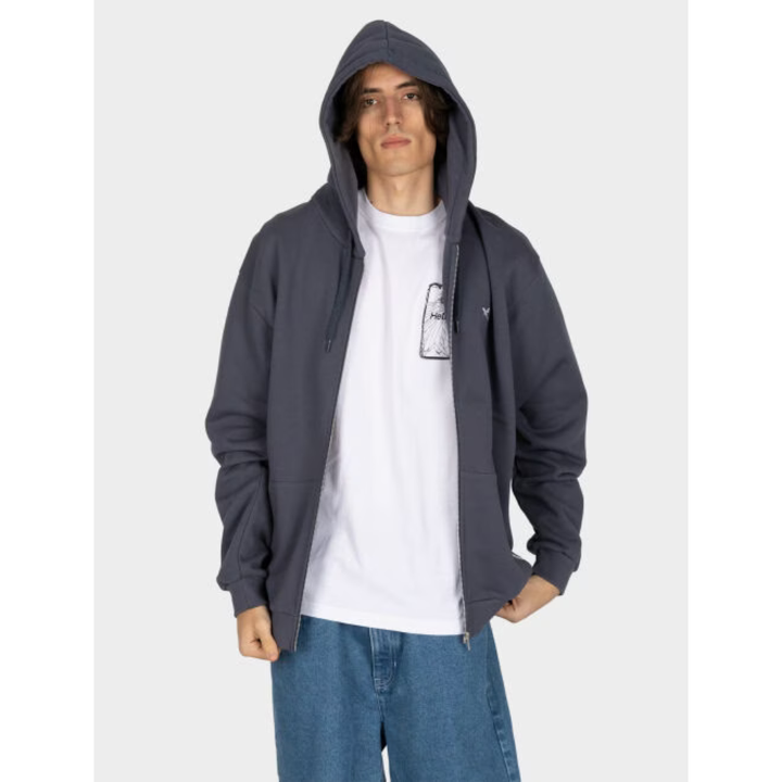 Iriedaily Mini Flag 2 Zip Hood - Dark Steel