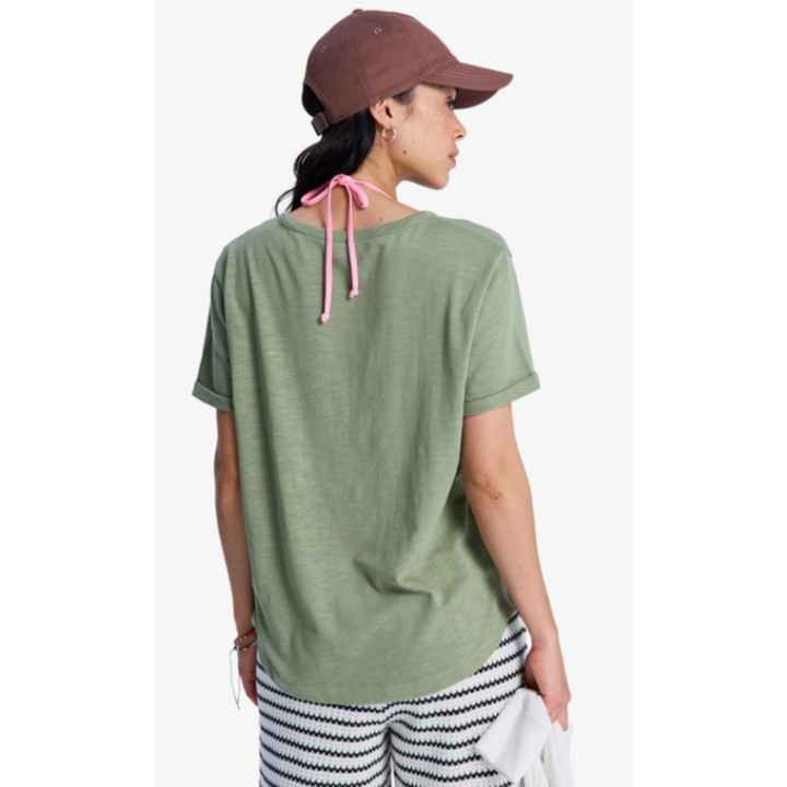 Roxy Oceanwave Regular Emby T-Shirt - GLD0 Grün