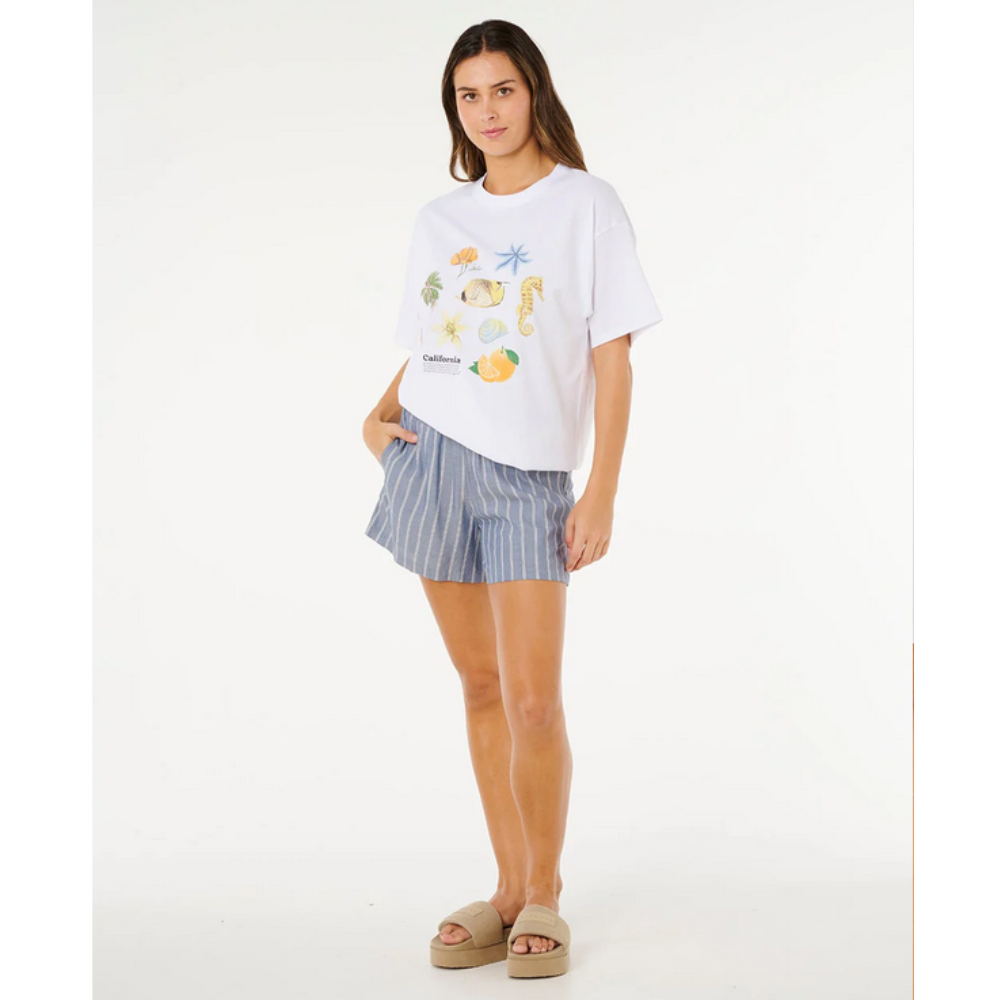 Ripcurl T-Shirt Poolside Heritage- Optical White
