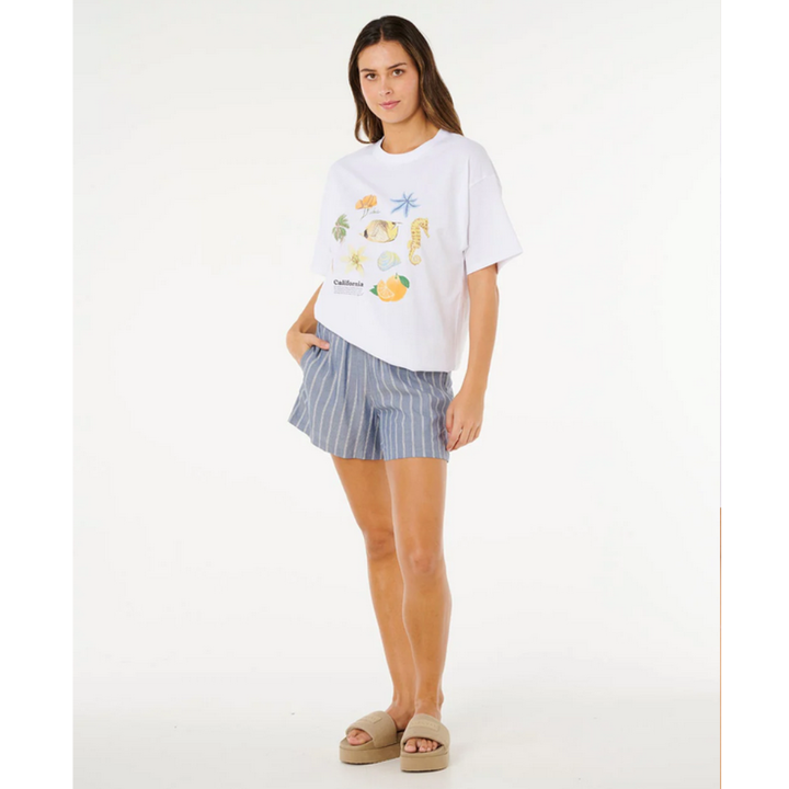 Ripcurl T-Shirt Poolside Heritage- Optical White