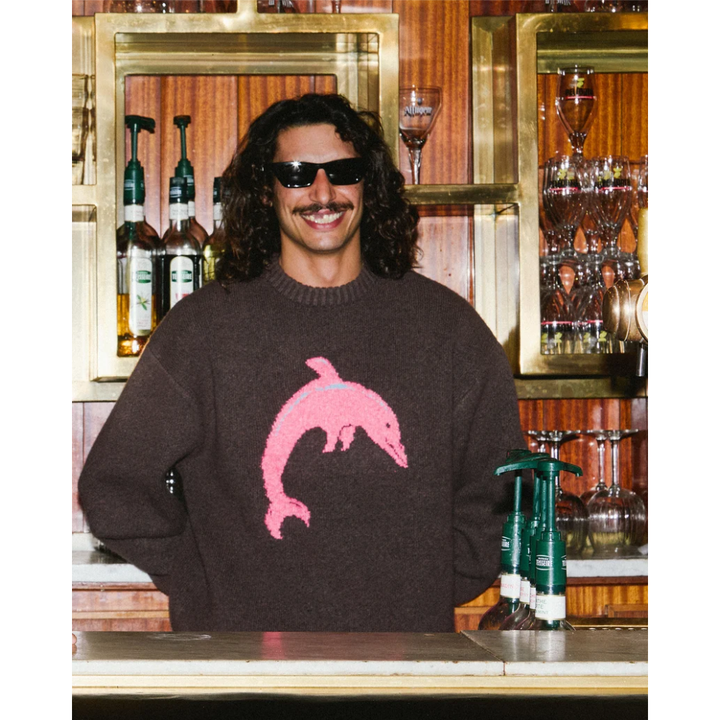 Volcom Ozzy Dolphin Pullover Strick - Raisn Braun RSN