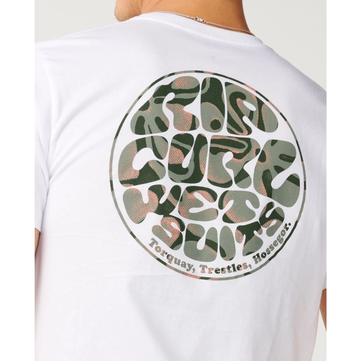 Ripcurl Wettie Passage Icon Standard Tee - White