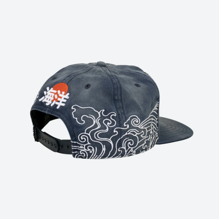 DGK Oceans Snapback Cap - Indigo Blau