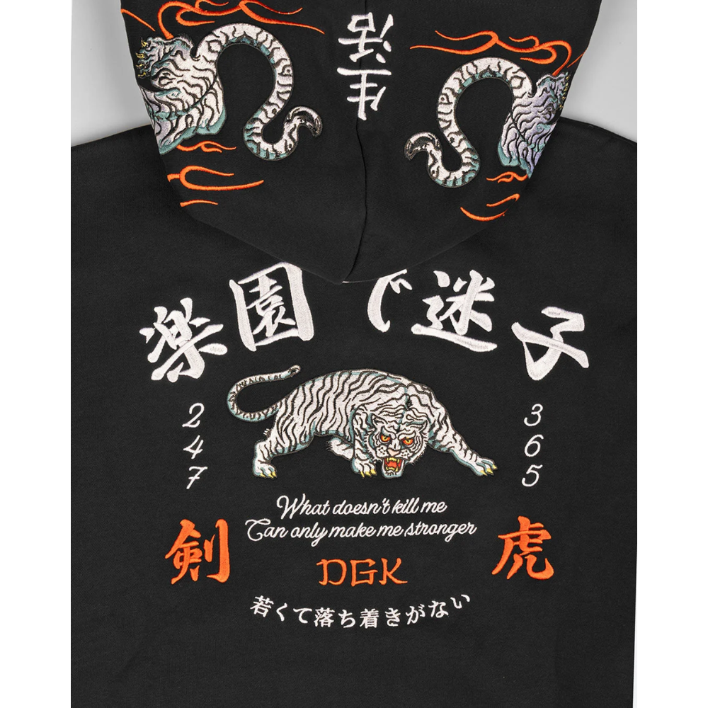 DGK Roamer Zip Hoodie - Black