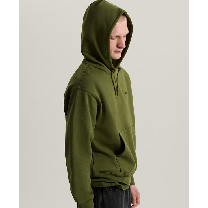 Vans Left Chest 2 Logo Hoodie Grey - Kelly Green Grün
