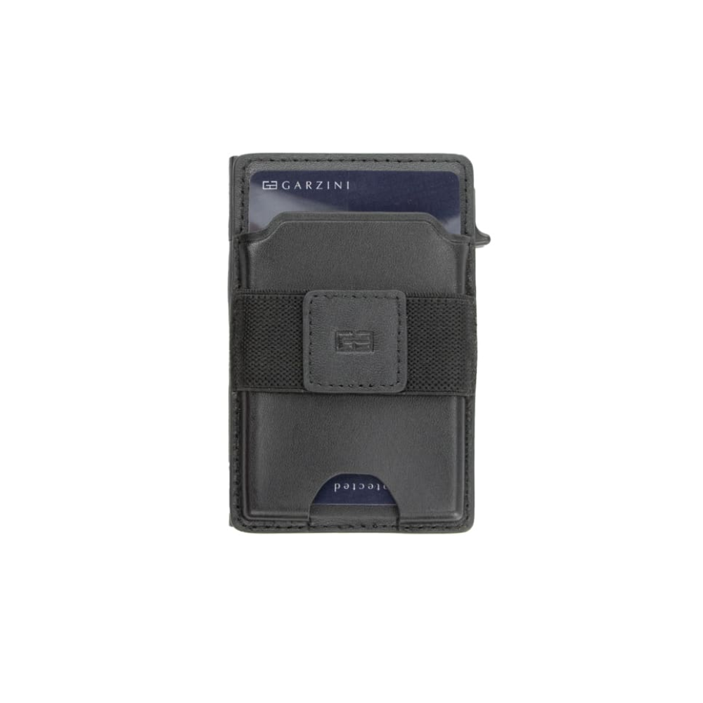 Garzini Magsafe Metal Wallet - Dual Functionality - Black