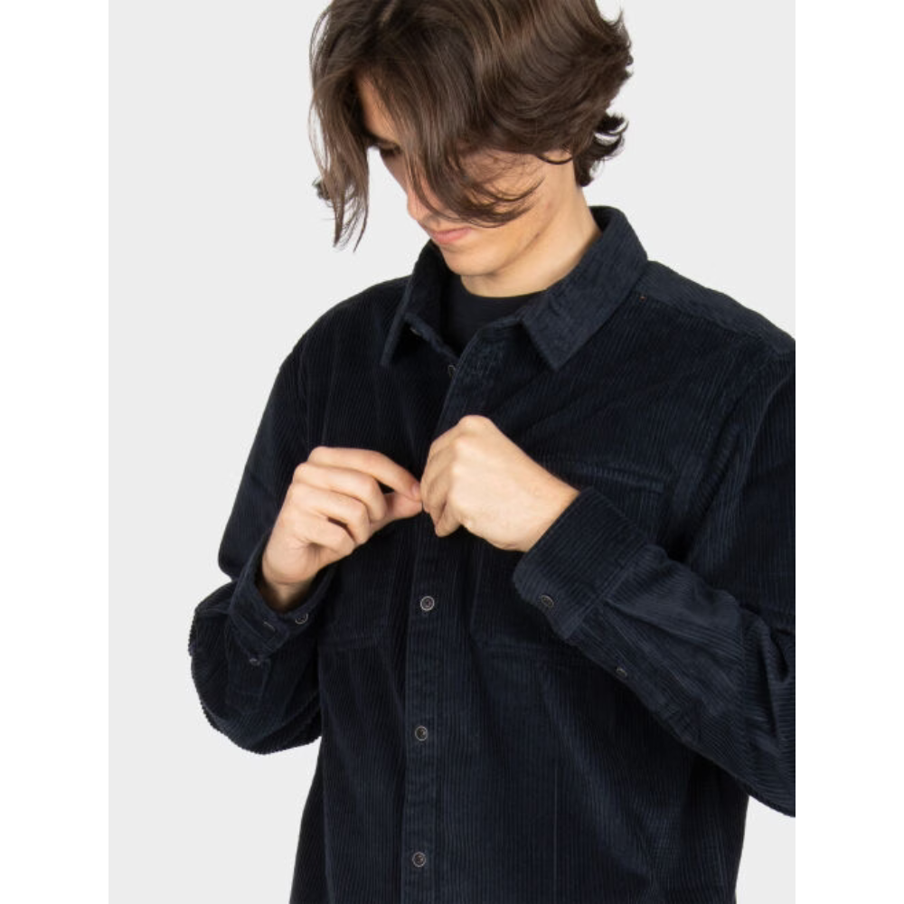Iriedaily Bubble Cord Hemd - Dark Orion