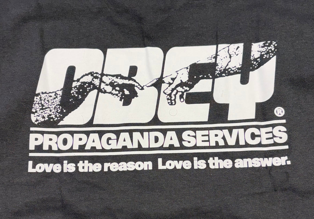 Obey Propaganda Service T-Shirt - Vintage Black