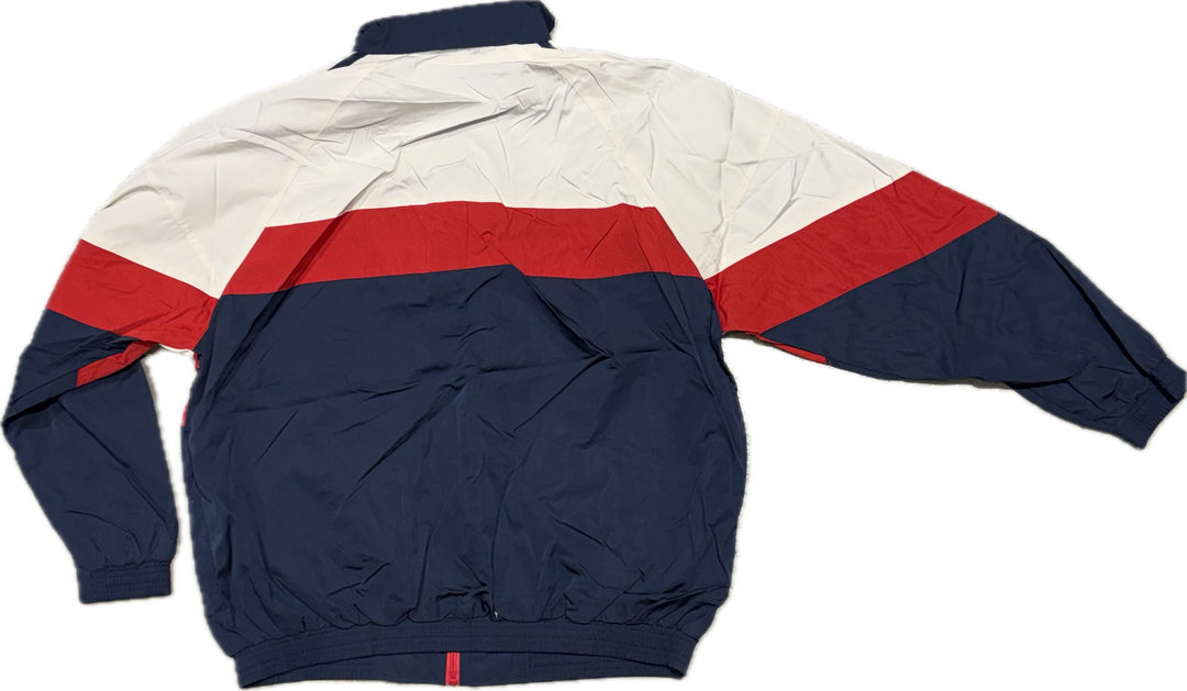 Kaotiko Retro Ski Jacke - Ivory Red Blue
