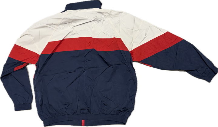 Kaotiko Retro Ski Jacke - Ivory Red Blue