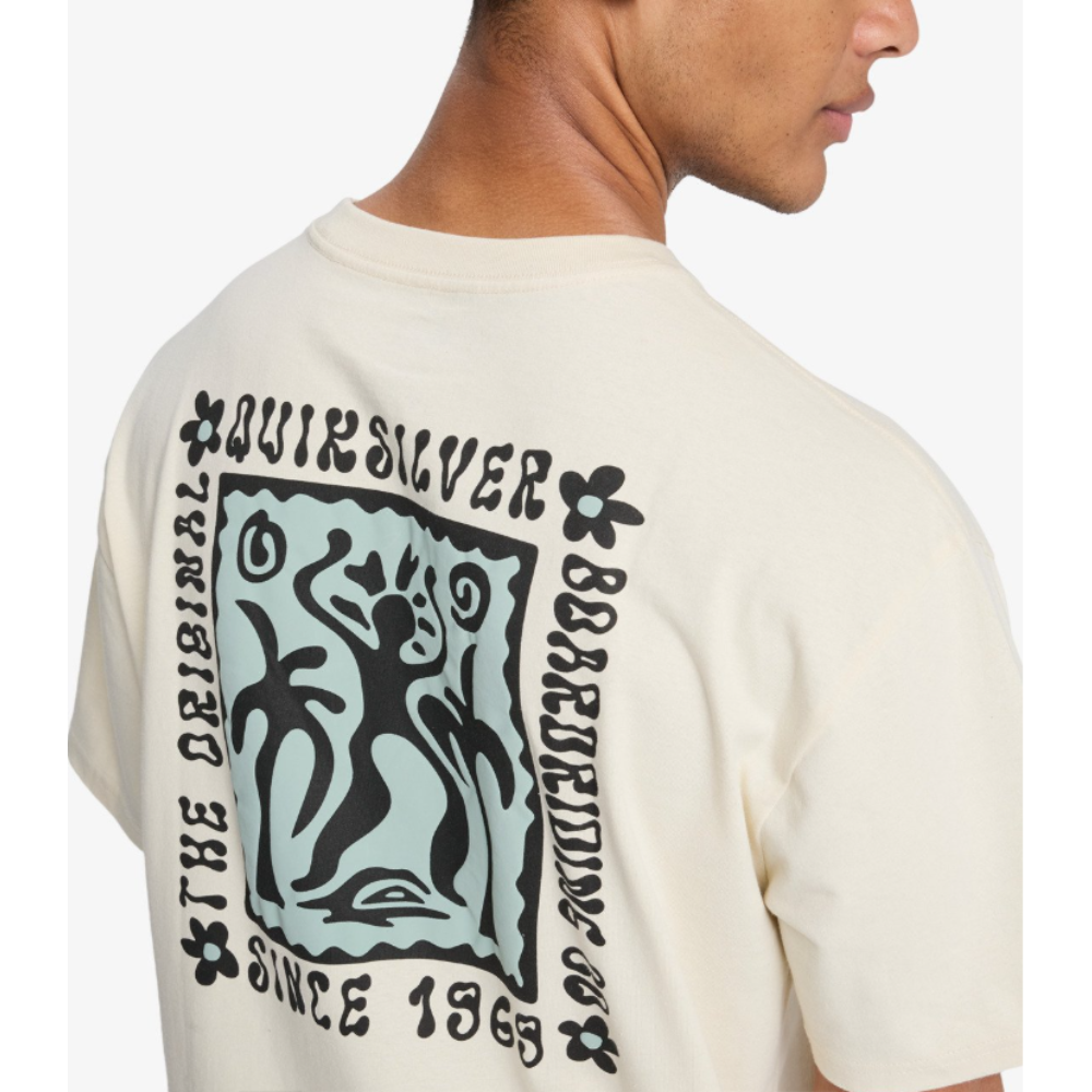 Quicksilver Serenity Splash - T-Shirt für Männer - WBS0 Bone White
