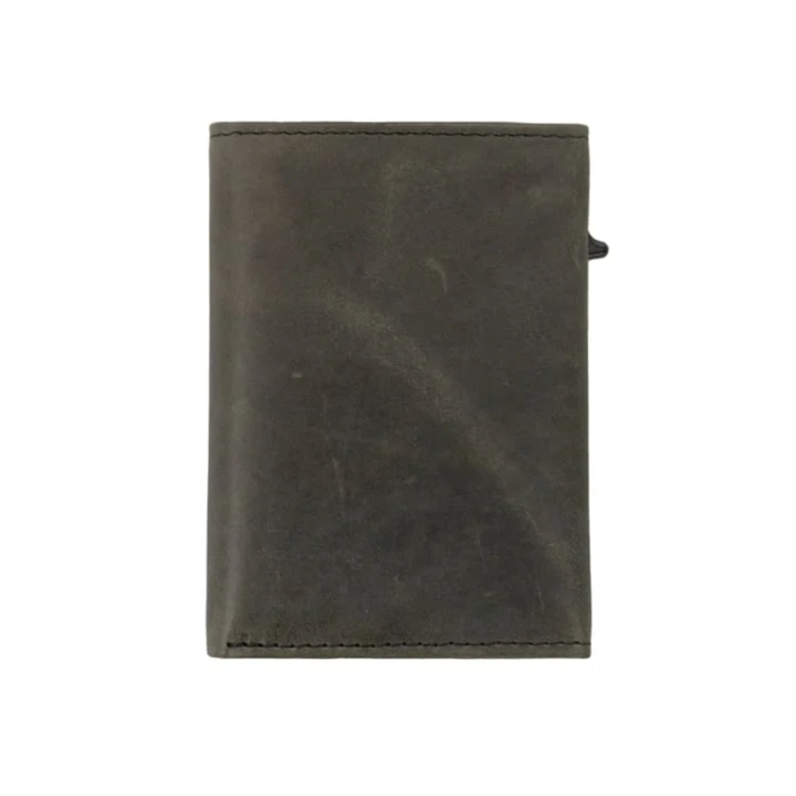 Garzini / Hunterson Metal Wallet Trifold - 12 Cards - gebürstet Black