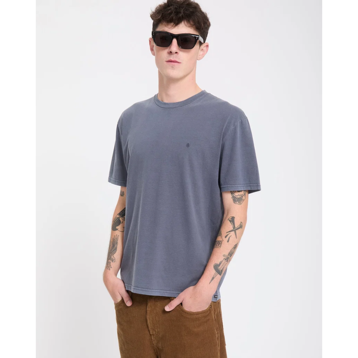 Volcom Solid Stone T-Shirt - Storm Blue