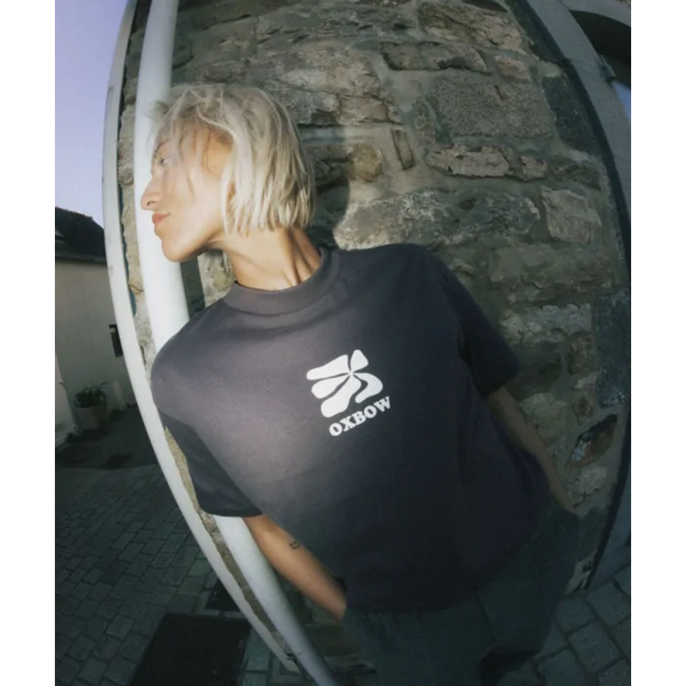 Oxbow Retroflo T-Shirt - Grey Caviar