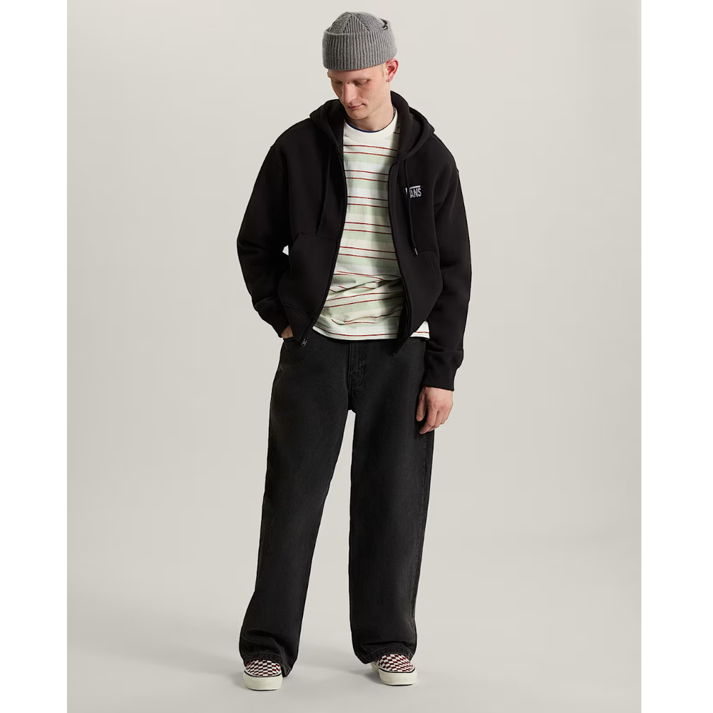 Vans Strech Logo Zip Hoodie - Black