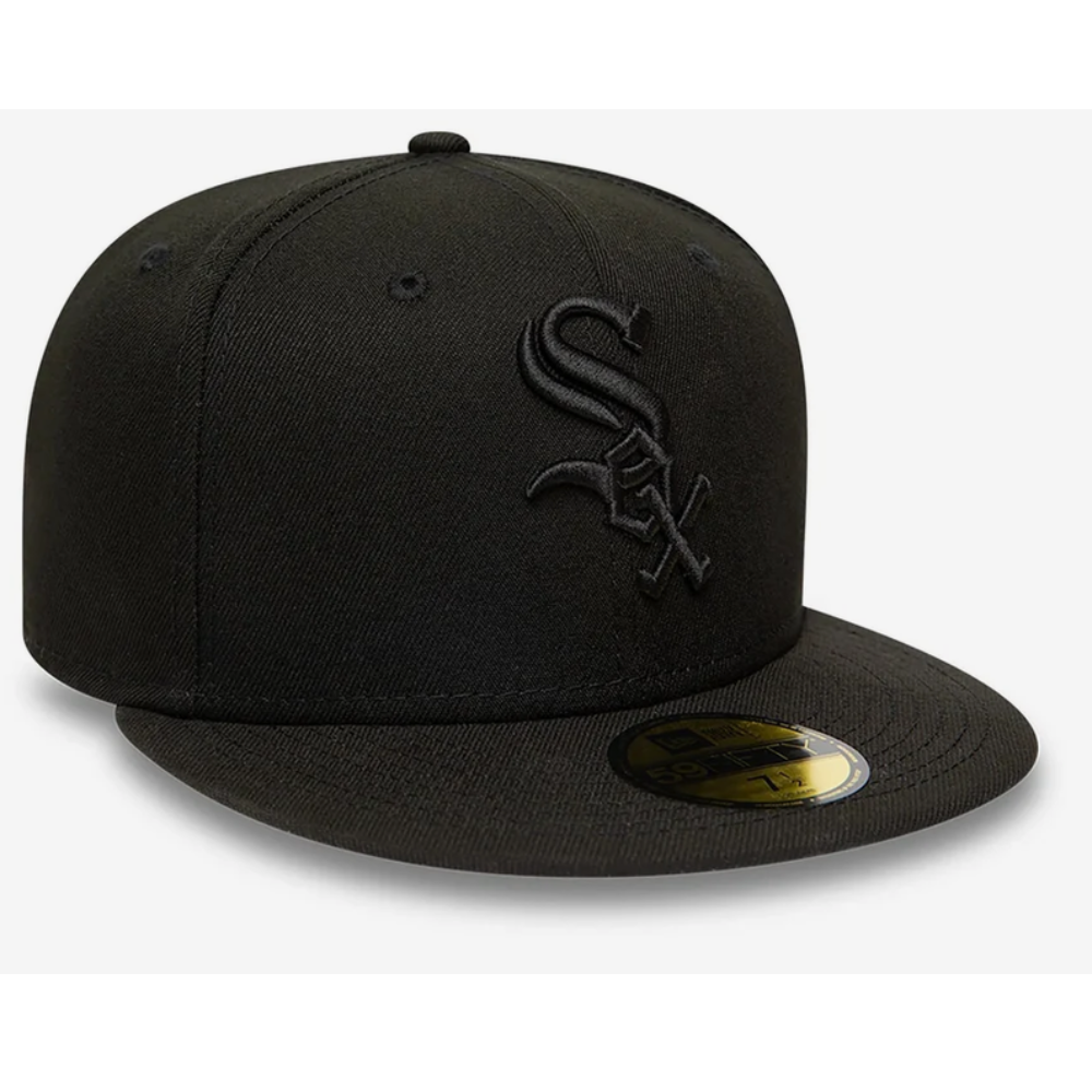 New Era 25203 Chicago White Sox MLB 59FIFTY A-Frame Fitted Cap -Black Black