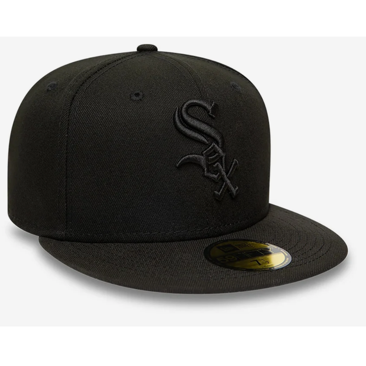 New Era 25203 Chicago White Sox MLB 59FIFTY A-Frame Fitted Cap -Black Black
