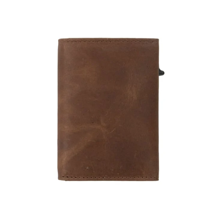 Garzini / Hunterson Metal Wallet Slim Trifold - 10 Cards - gebürstet Brown