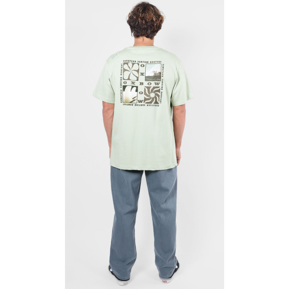 Oxbow Sunrays T-Shirt - Foam Grey Mint