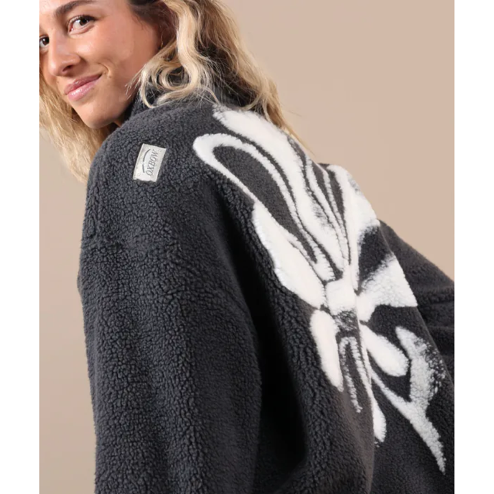 Oxbow Polar fleece WARPEDFLO - Black/White