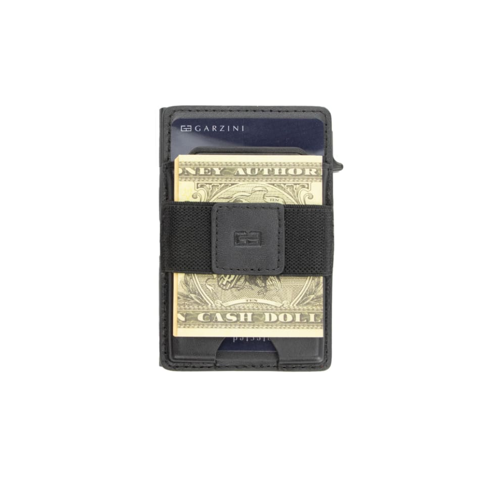 Garzini Magsafe Metal Wallet - Dual Functionality - Black
