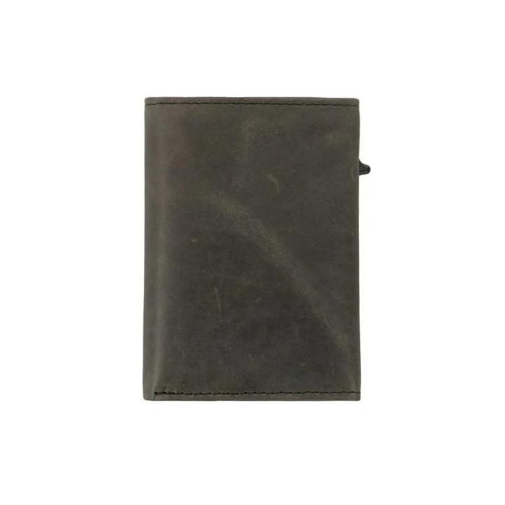 Garzini / Hunterson Metal Wallet Slim Trifold - 10 Cards - gebürstet Black