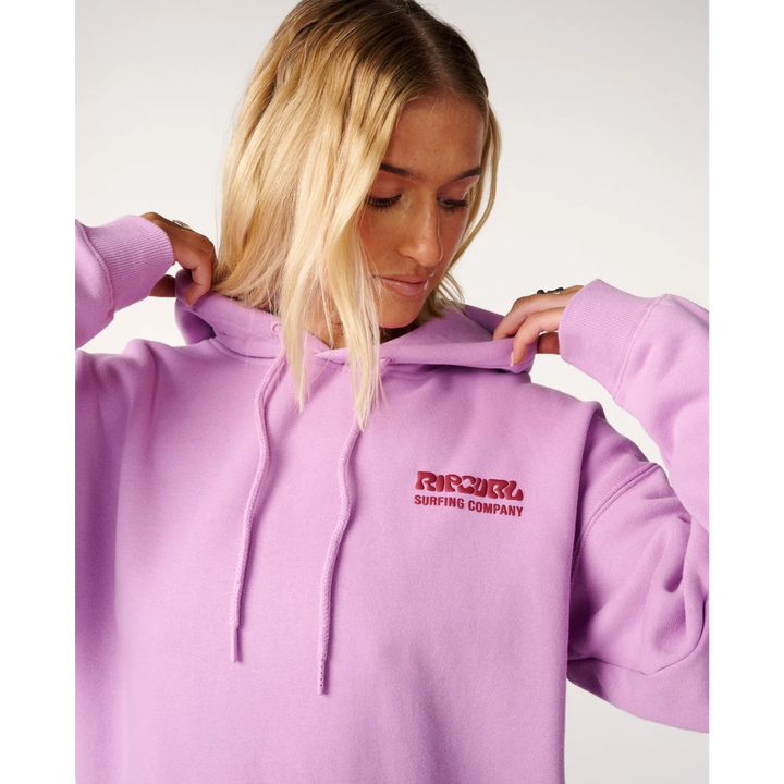 Ripcurl Surf Puff Heritage Hoodie - Bright Lilac