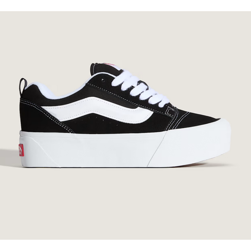 Vans Knu Stack Plateau Schuhe - Black / White