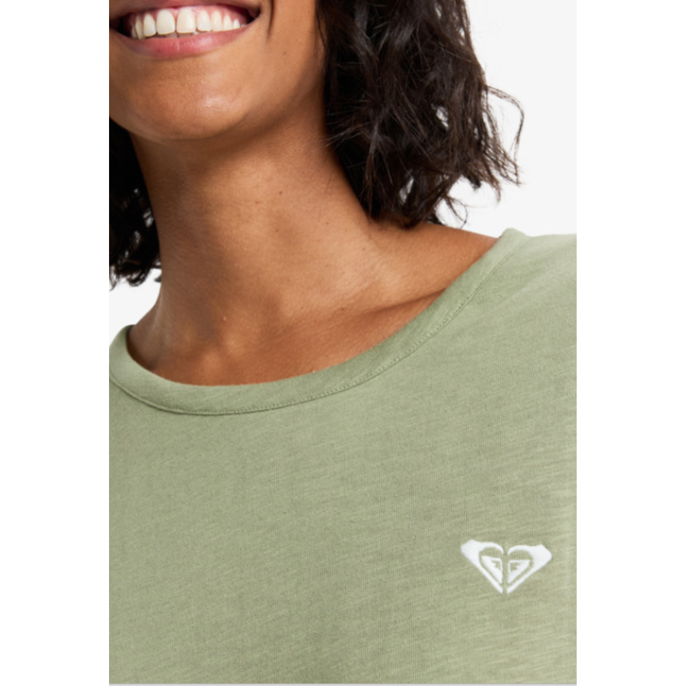 Roxy Oceanwave Regular Emby T-Shirt - GLD0 Grün