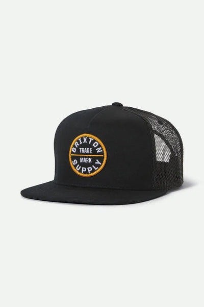 Brixton Oath Trucker Cap - Black / Black