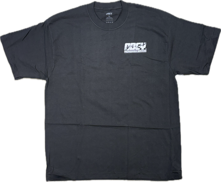 Obey Propaganda Service T-Shirt - Vintage Black