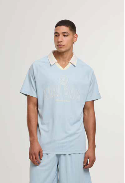 Karl Kani Herit Embl Soccer T-Shirt - Blue