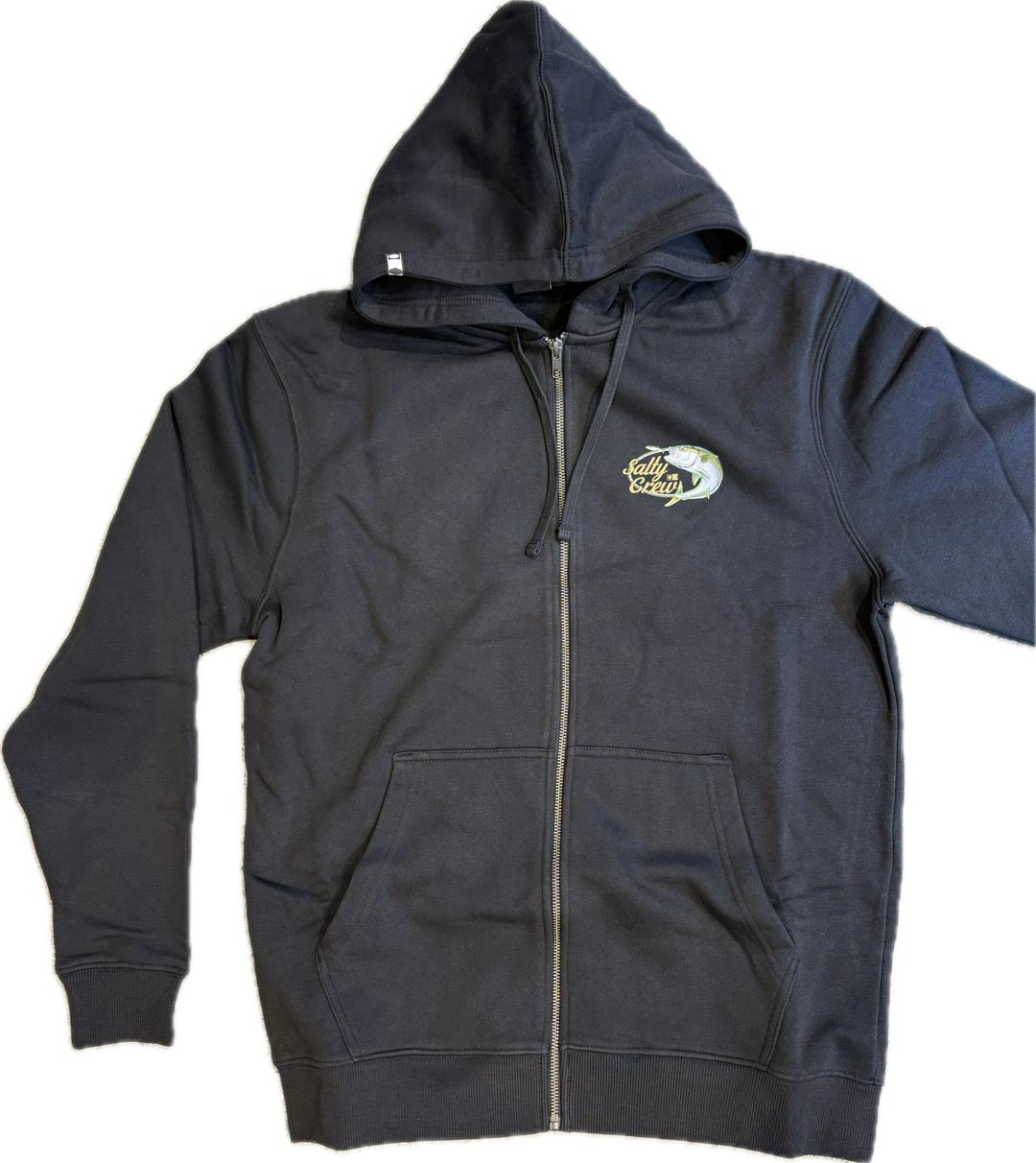 Salty Crew Yellow Tailed Zip Hood Fleece - Black