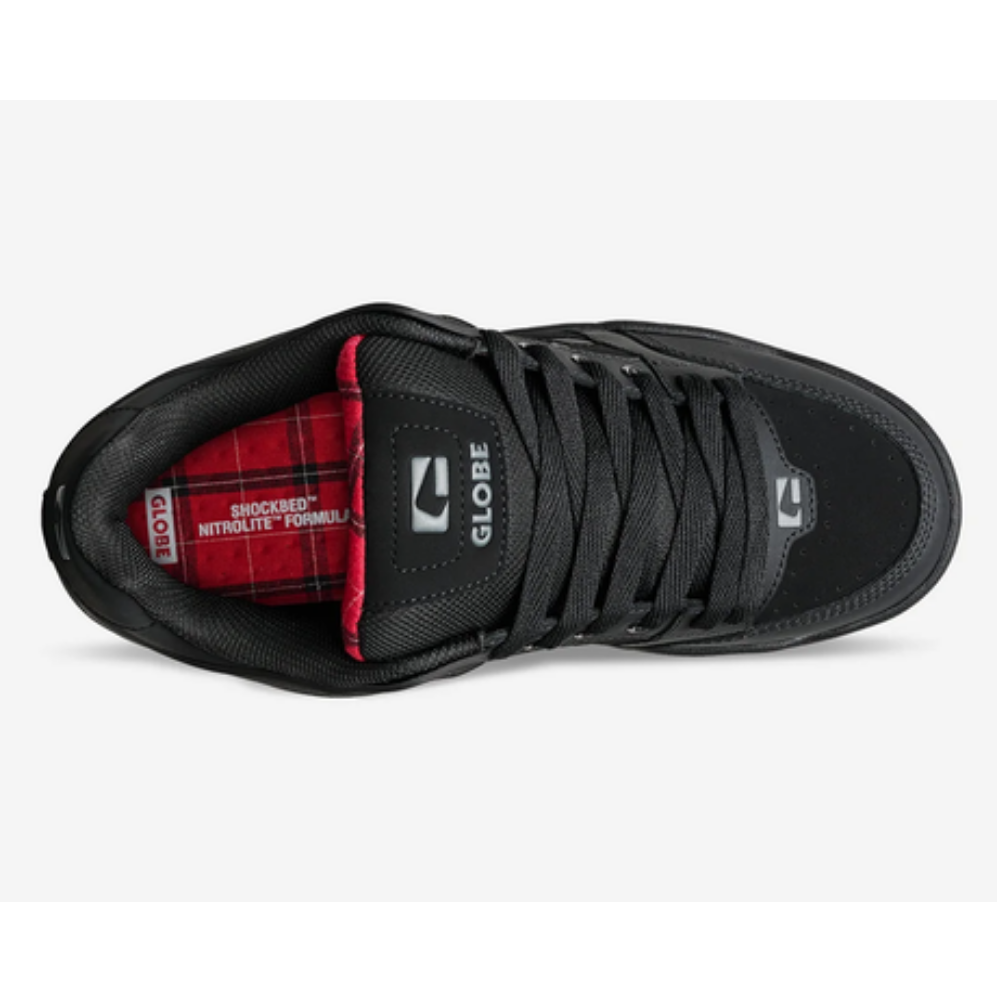 Globe Tilt Shoe - Black Red Tarta
