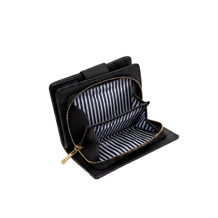 Garzini / Hunterson Donna Envelope Compact Wallet Coin - Black