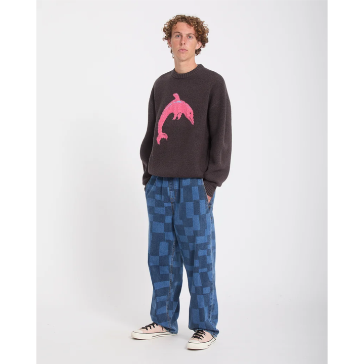 Volcom Ozzy Dolphin Pullover Strick - Raisn Braun RSN