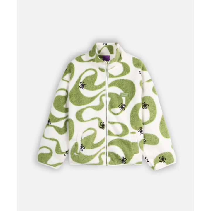 Oxbow Polar fleece WARPY - Green Juice