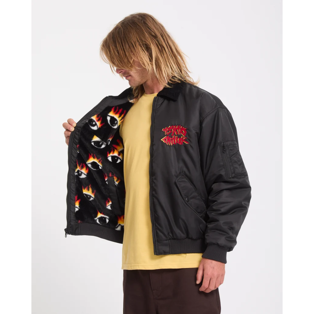 Volcom Ozzy Wendbare Bomberjacke - Black