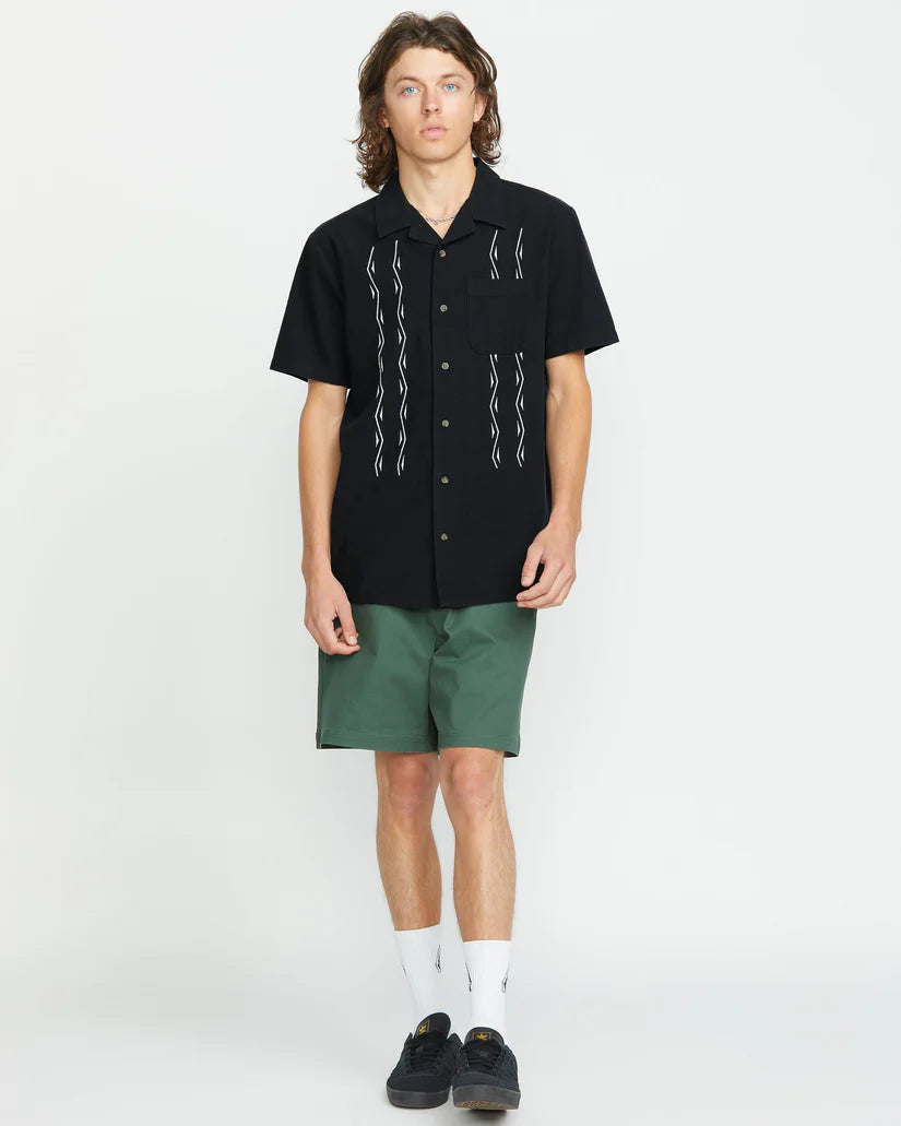 Volcom Bayamostone Shirt Hemd - Black