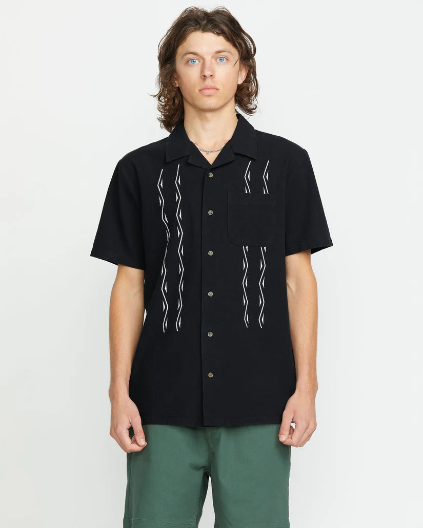Volcom Bayamostone Shirt Hemd - Black