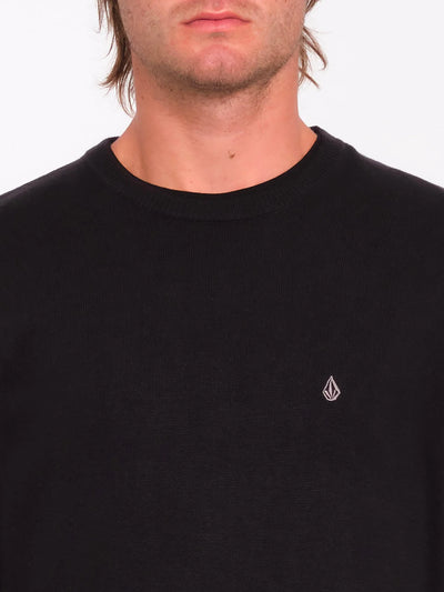 Volcom Uperstand Strick Sweater Pullover - Black