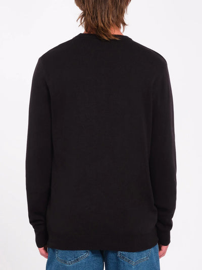 Volcom Uperstand Strick Sweater Pullover - Black